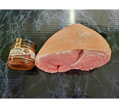 Gammon Joint Unsmoked 1.8kg to 2kg Plus a Jar of Honey and Mustard Glaze